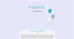 Desktop Screenshot of hspobservations.com